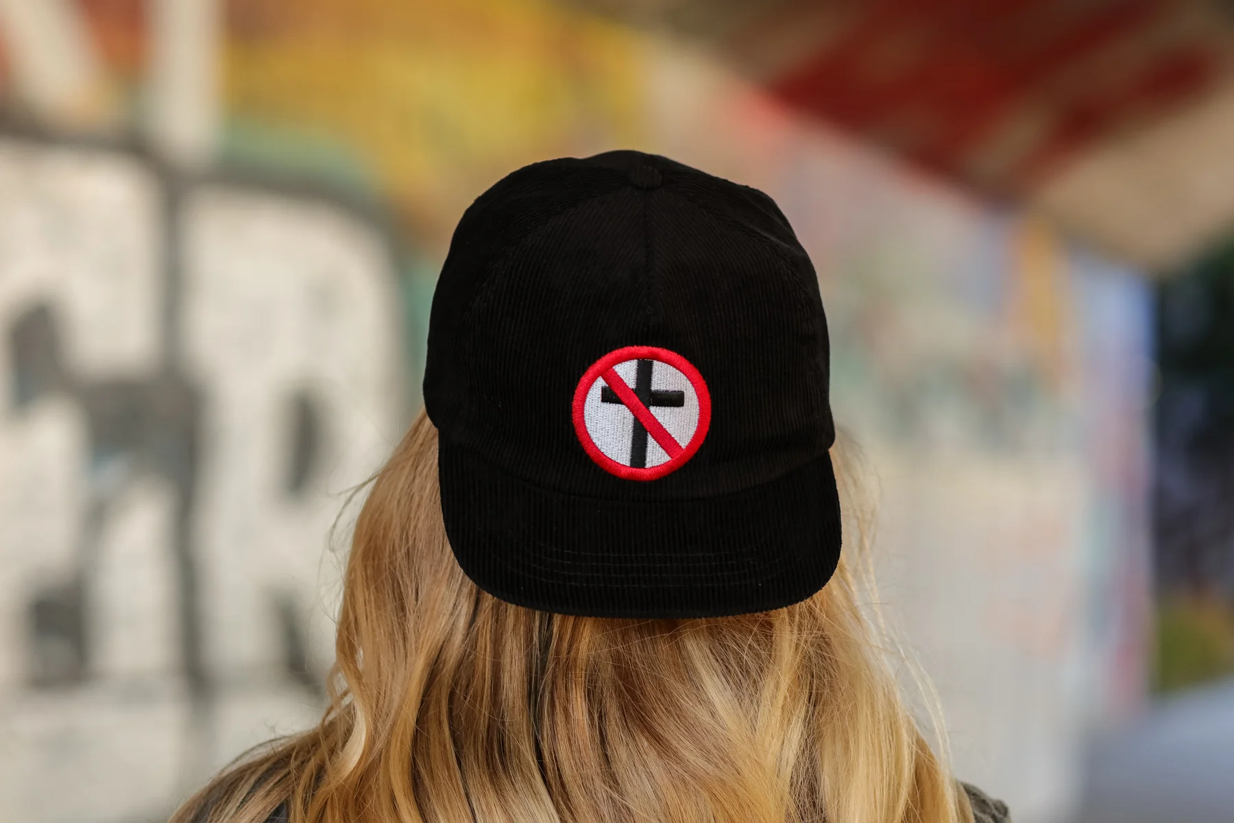 Crossbuster Corduroy Hat (Black) - Image 3