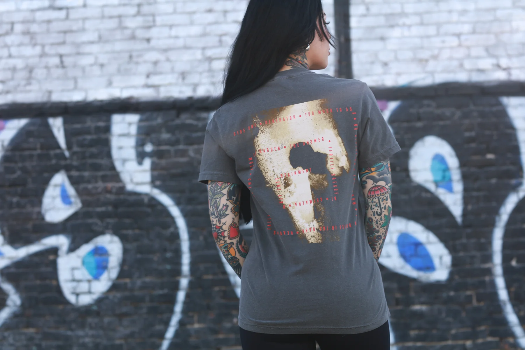 Generator Track List T-Shirt (Pepper) - Image 5