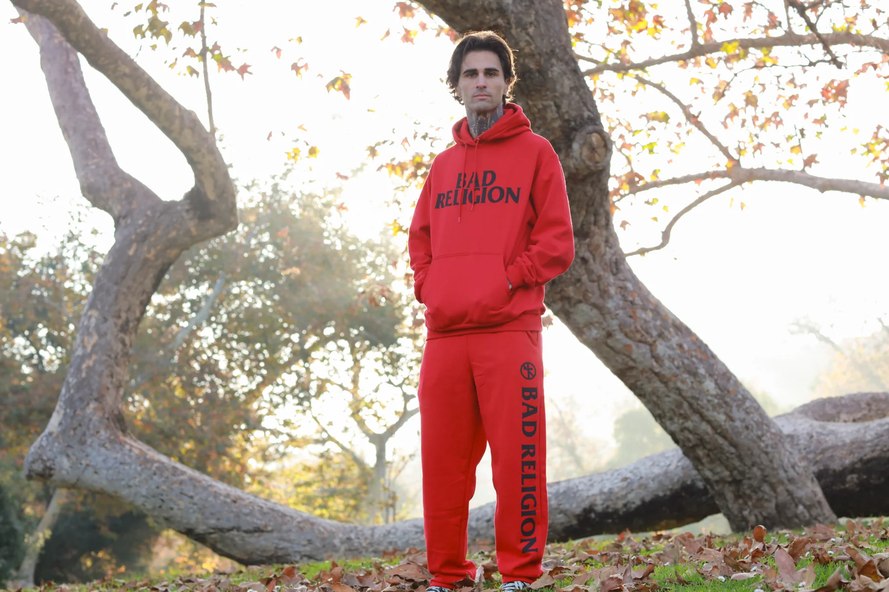 Logo Hoodie & Sweatpants Bundle (Red) - Image 3