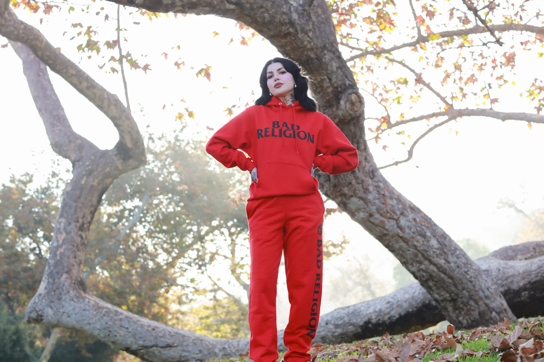 Logo Hoodie & Sweatpants Bundle (Red) - Image 4
