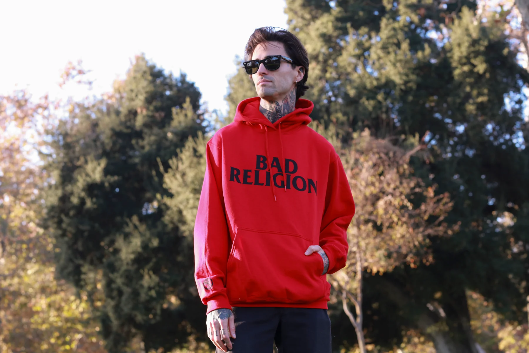 Logo Pullover Hoodie (Red) - Image 3