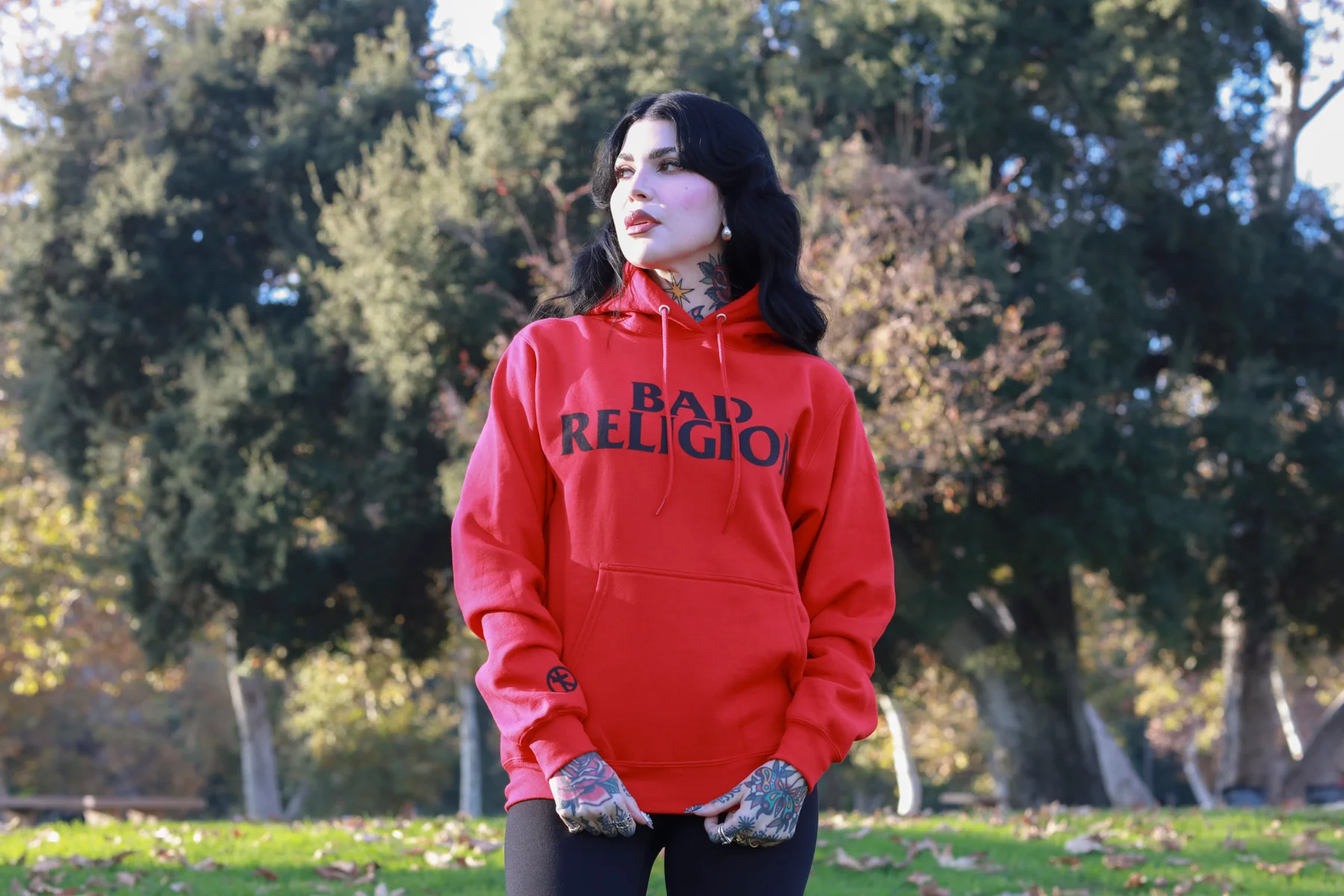 Logo Pullover Hoodie (Red) - Image 4