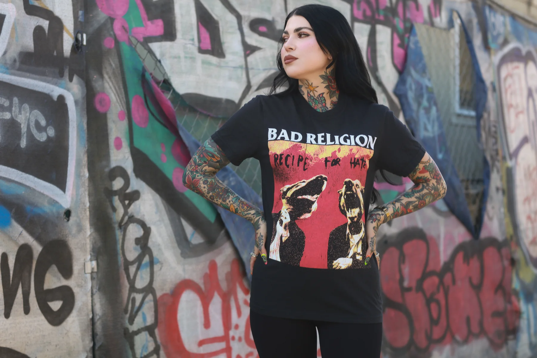 Recipe For Hate Track List T-Shirt (Black) - Image 3