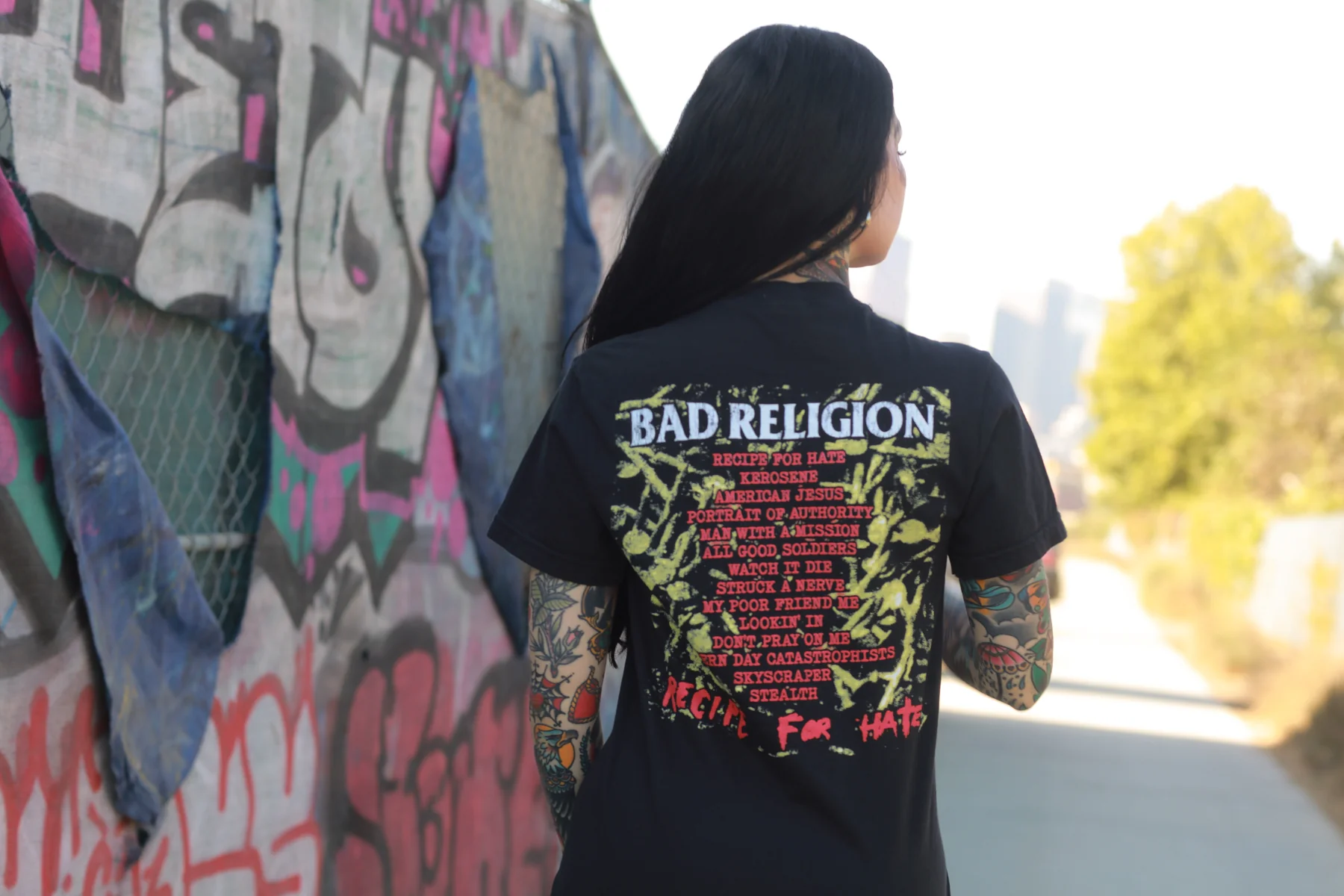 Recipe For Hate Track List T-Shirt (Black) - Image 4