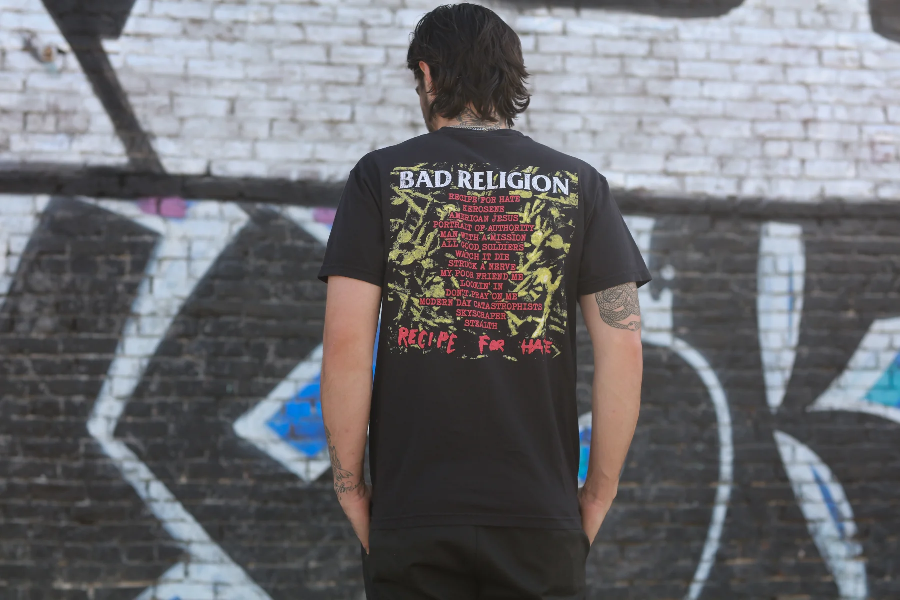 Recipe For Hate Track List T-Shirt (Black) - Image 5