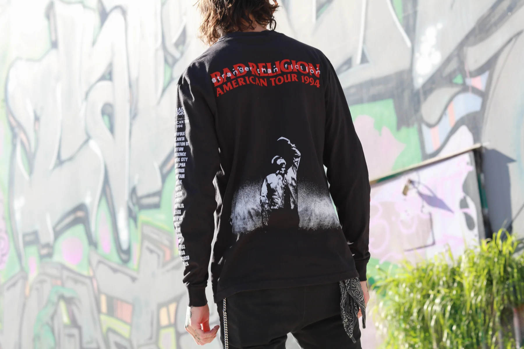 Stranger Than Fiction American Tour 1994 Long Sleeve (Black) - Image 3
