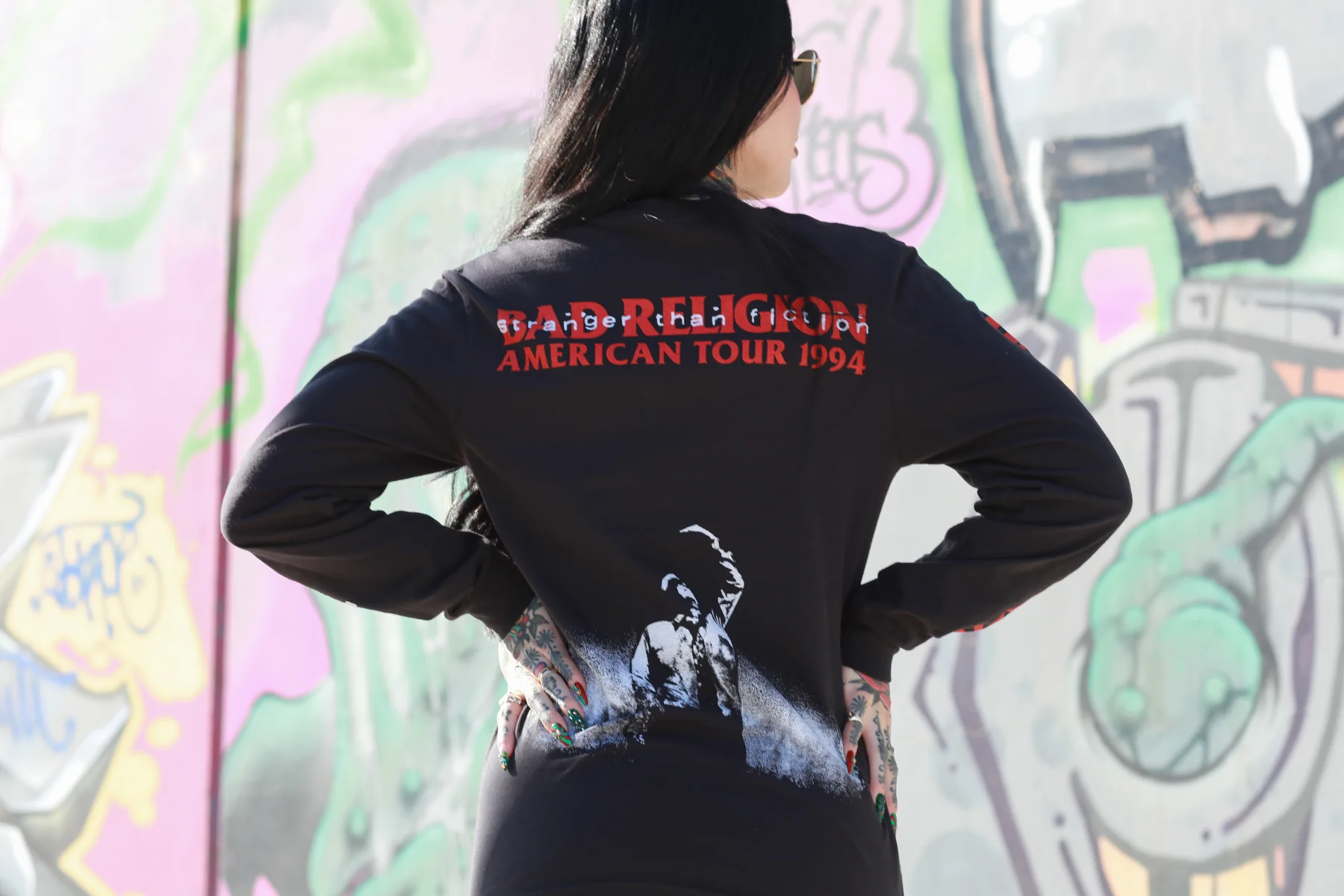 Stranger Than Fiction American Tour 1994 Long Sleeve (Black) - Image 5