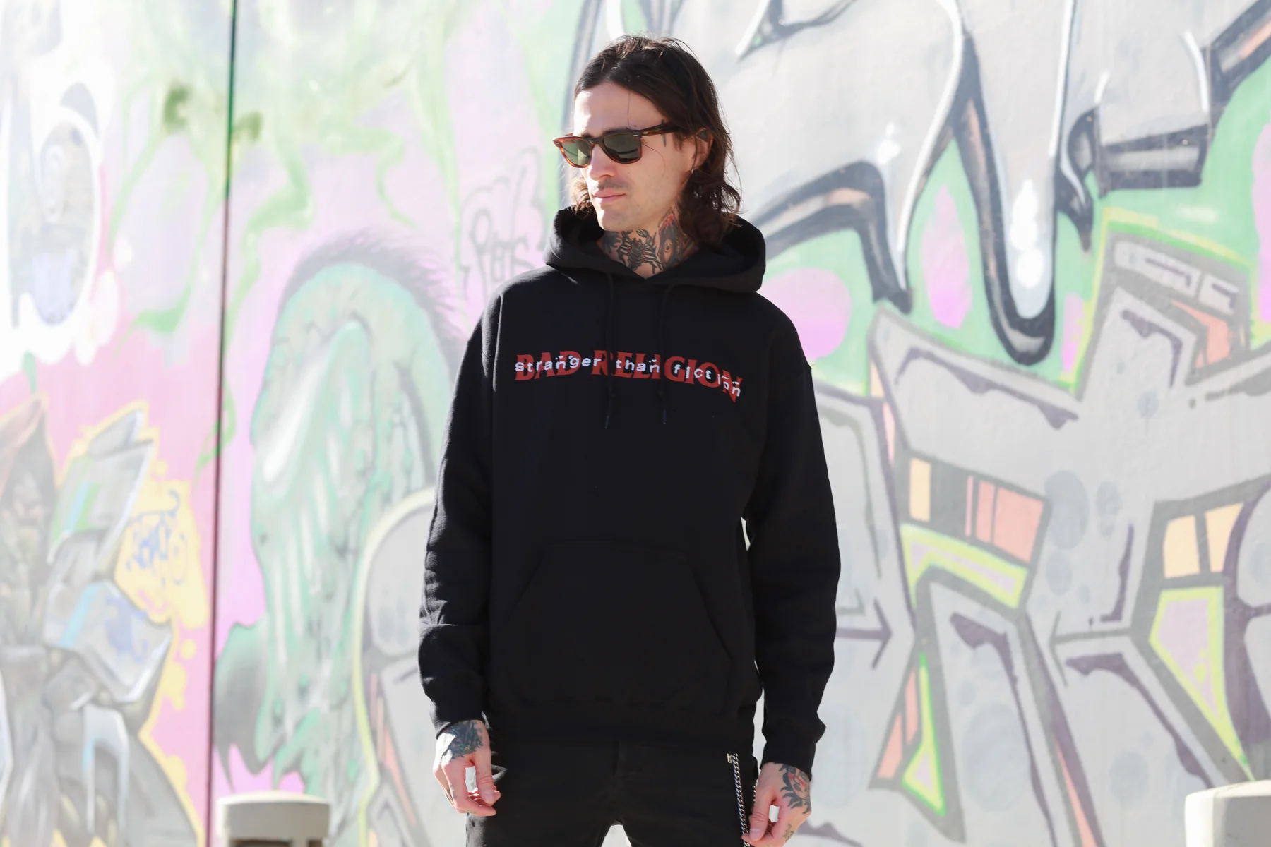 Stranger Than Fiction Pullover Hoodie (Black) - Image 3