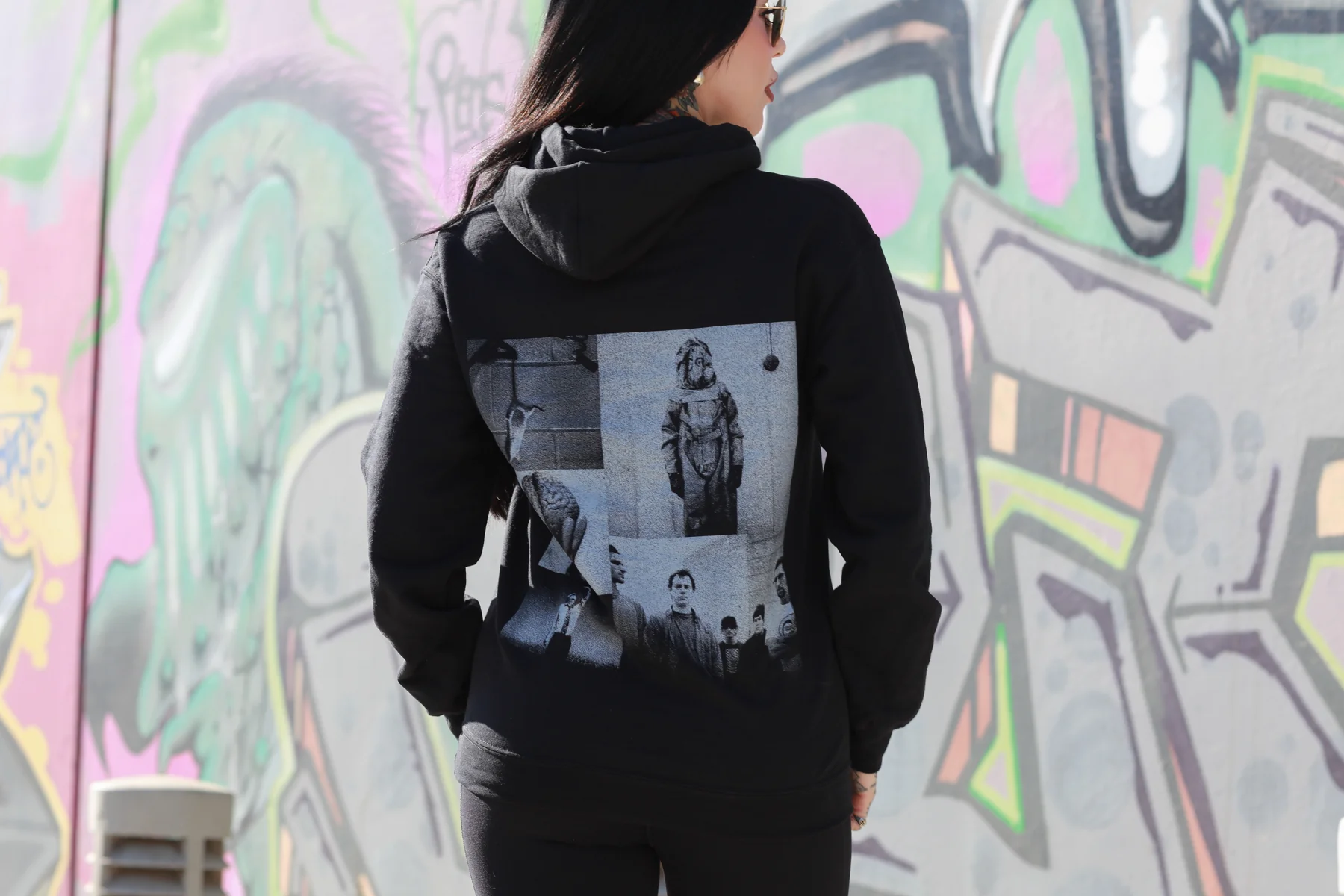 Stranger Than Fiction Pullover Hoodie (Black) - Image 4
