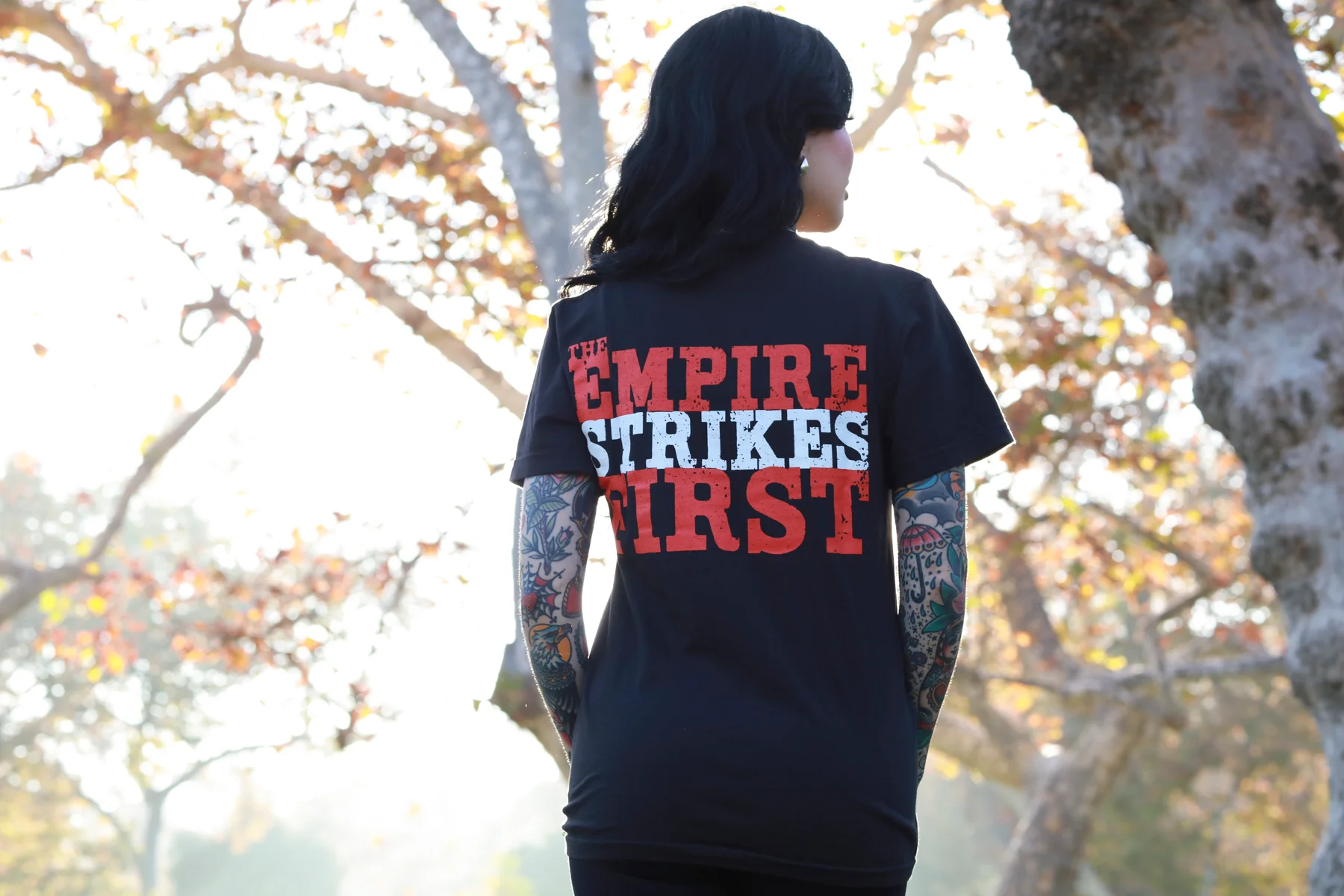 The Empire Strikes First T- Shirt (Black) - Image 6